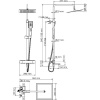 Душевая стойка Wasserkraft Exter A19901Thermo