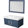 Мебель для ванной La Fenice Cubo 90 L синяя