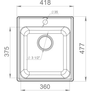 Мойка кухонная GranFest Quarz Z17 серый
