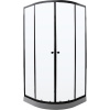 Душевой уголок Parly ZE911B 90x90, с поддоном, профиль черный, стекло прозрачное