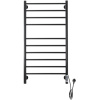 Полотенцесушитель электрический Domoterm Медея DMT П10 50х100, черный, R