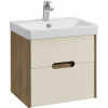 Тумба с раковиной Aquaton Нортон 55 1A2542K0OLVG0 бежевая, дуб велл