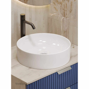 Раковина накладная Sanita Luxe Best Slim 40 WB.CT/Best/40-N.Slim/WHT.G/S1 белая