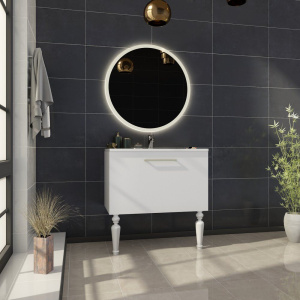 Тумба с раковиной Sanvit Эмми 80 белая