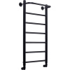 Полотенцесушитель водяной Comfysan Capri W-8 80х40 черный матовый