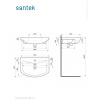 Раковина мебельная Santek Балтика 65 1.WH20.7.775 белая