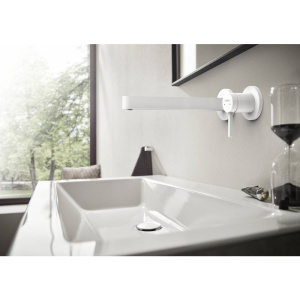 Смеситель для раковины Hansgrohe Finoris 76050700 матовый белый