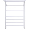 Полотенцесушитель водяной Comfysan Luce W-8 80х50 белый матовый, с полкой