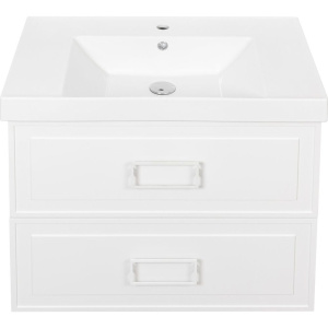 Тумба с раковиной La Fenice Cubo Twin 80 белая