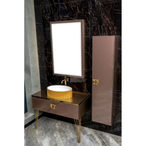 Купить Мебель для ванной Armadi Art Lucido 100 лиловая, раковина 878-G в Москве с доставкой Мебель для ванной Armadi Art Lucido 100 лиловая, раковина 878-G