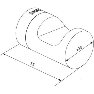 Крючок IDDIS Noa NOAWT10i41 белый матовый