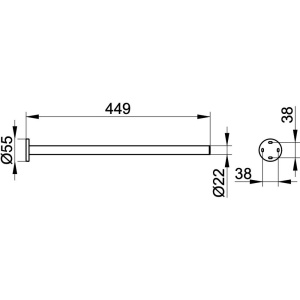 Купить Полотенцедержатель Keuco Plan 14920370000 45 см, черный в Москве с доставкой Полотенцедержатель Keuco Plan 14920370000 45 см, черный