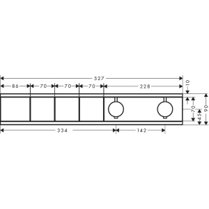 Термостатический смеситель Hansgrohe RainSelect 15381000 для ванны с душем