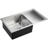 Мойка кухонная Domaci Равенна PVD DMB-124 брашированная сталь