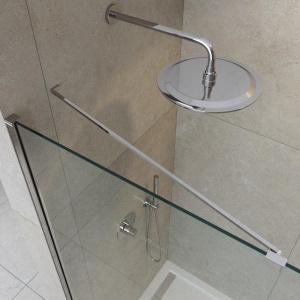 Душевая перегородка Cezares Liberta L-1-TB-90-C-Cr профиль хром, стекло прозрачное