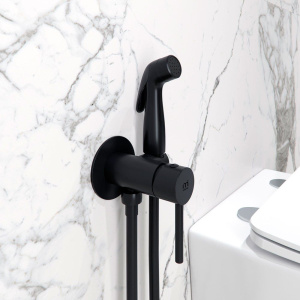 Купить Гигиенический душ Milardo Tidy 001BLR0M08 со смесителем, С ВНУТРЕННЕЙ ЧАСТЬЮ, черный в Москве с доставкой Гигиенический душ Milardo Tidy 001BLR0M08 со смесителем, С ВНУТРЕННЕЙ ЧАСТЬЮ, черный