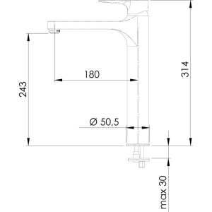 Смеситель для раковины Remer Winner W11L