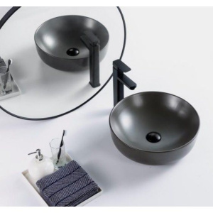 Раковина BelBagno BB1315-H311 серая матовая