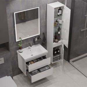 Шкаф-пенал SanStar Arista подвесной, белый