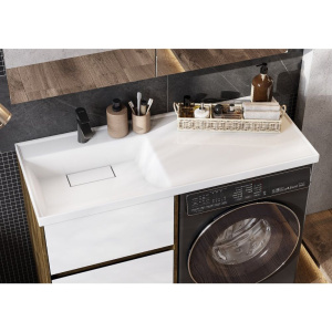 Мебель для ванной AQUATON Лондри 60 L, дуб рустикальный, белый