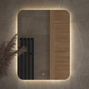 Зеркало Defesto Opti DF 2807S 60х80 с LED-подсветкой, 4500К, сенсорный выключатель