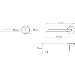 Держатель туалетной бумаги Bemeta Omega 104212032 L, chrome