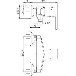 Купить Смеситель для душа Paini Arena 92CR5112SFTKM в Москве с доставкой Смеситель для душа Paini Arena 92CR5112SFTKM