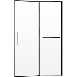 Душевая дверь в нишу Vincea Slim Soft VDS-1SS100CLB 100 см, профиль черный, стекло прозрачное