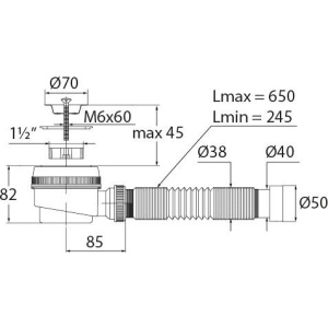Купить Сифон для поддона Virplast Элит 30986862 в Москве с доставкой Сифон для поддона Virplast Элит 30986862