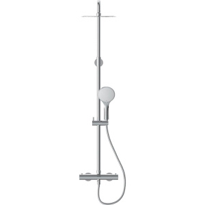 Купить Душевая стойка Cersanit Brasko 63066 с термостатом, хром в Москве с доставкой Душевая стойка Cersanit Brasko 63066 с термостатом, хром