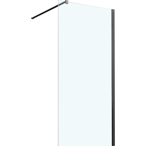 Душевая перегородка Vincea Walk-in VSW-1H700CLB 70 см, профиль матовый черный, стекло прозрачное