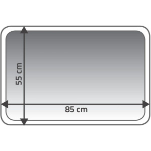 Коврик Ridder Soft 7052310 черный, 55x85