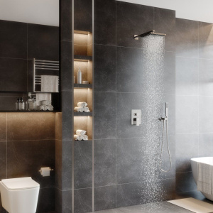 Душевой комплект Berges Nardis 2S 071001 С ВНУТРЕННЕЙ ЧАСТЬЮ, хром