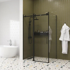 Душевой уголок Ceruttispa Ceza's 120B 120x90, профиль черный