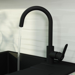 Смеситель для кухни IDDIS Cuba CUBBLFJi05 черный