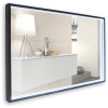 Зеркало Art&Max Aversa 120х70 черное, с LED-подсветкой, 6000К