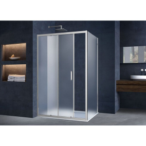 Душевой уголок Vincea Alpha VSR-3AL8013MT 130х80 см, профиль хром, стекло текстурное