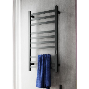 Купить Полотенцесушитель электрический Bauedge Hotel R 50х100, матовый черный RAL9005 в Москве с доставкой Полотенцесушитель электрический Bauedge Hotel R 50х100, матовый черный RAL9005