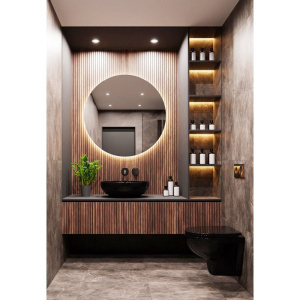 Раковина Wanfald Lauta 41174050005 чаша, на столешницу, черная