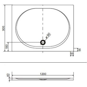 Поддон для душа Excellent Sublime 120х90