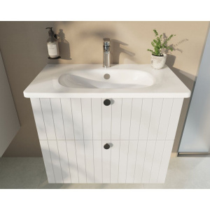 Тумба с раковиной VitrA Root Groove 80 белая