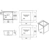 Мойка кухонная Granula Kitchen Space 5045U, черный матовый