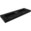 Раковина Armadi Art Flat Nero Marquina 140 с кронштейнами