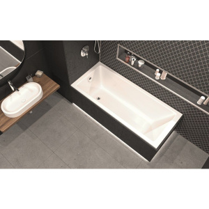 Акриловая ванна WHITECROSS Wave Slim 150x70 см, с каркасом