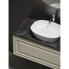Тумба с раковиной Sancos Very 100 см, beige soft, столешница черный мрамор, раковина CN5005