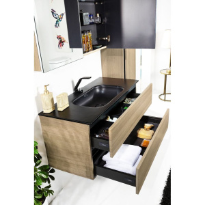 Зеркало-шкаф Armadi Art Vallessi 100 дуб светлый