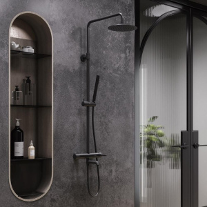 Душевая стойка Damixa Scandinavian Pure 936740300 черный матовый