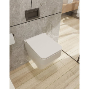 Унитаз подвесной AQUAme AQM2009 безободковый, с микролифтом