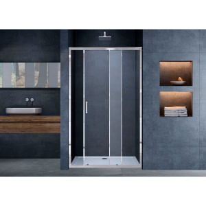 Душевая дверь в нишу Vincea Alpha VDS-3AL110CL 110 см, стекло прозрачное, хром