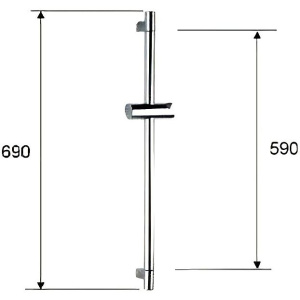 Душевая штанга Remer 315L